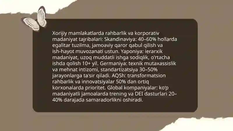 Xorijiy mamlakatlarda biznesni boshqarish tajribalari 4
