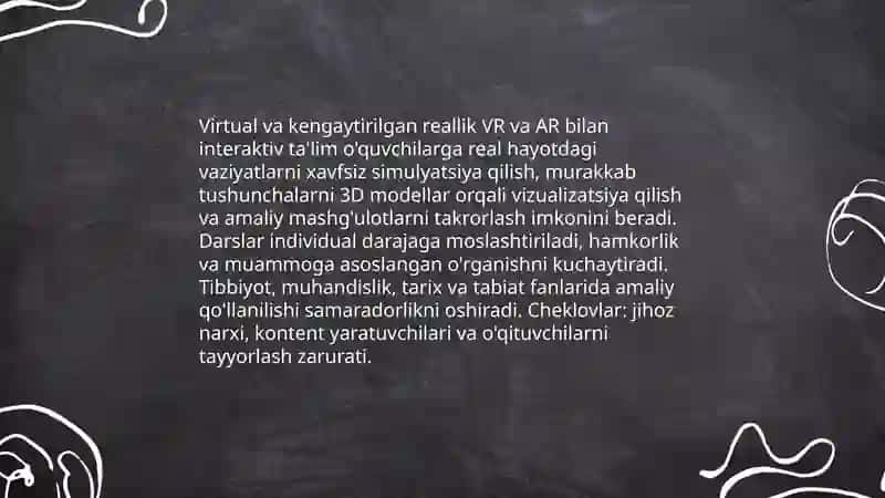 Kelejakdagi texnalogiyalari va ularning ta’limdagi roli 4