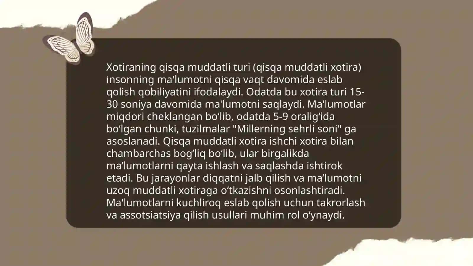 Xotira va xayol turlari 4