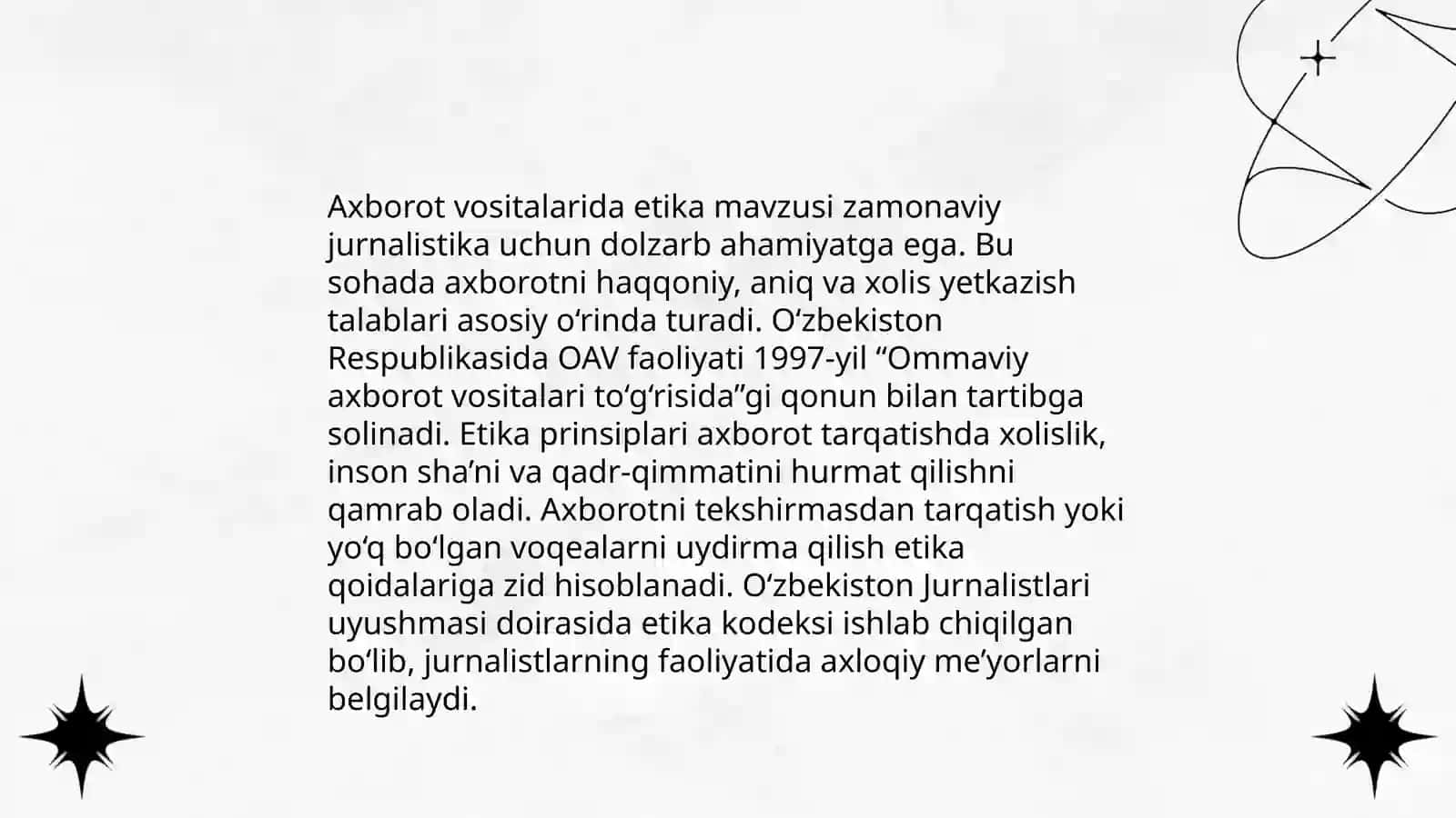 Media maydonda axborot tarqatish madanyati 4