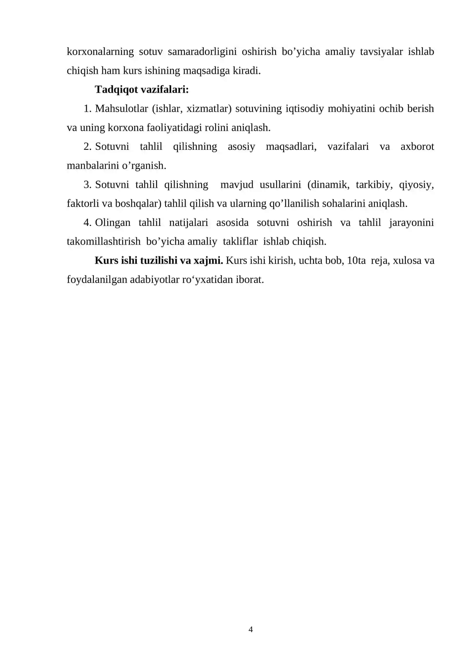 Mahsulot (ishlar va xizmatlar) sotuvini tahlil qilish 4