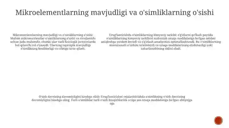 Õsimlikning Kimyoviy Tarkibi, Õsuv Davrining Davomiyligini Hisobga Olish 4