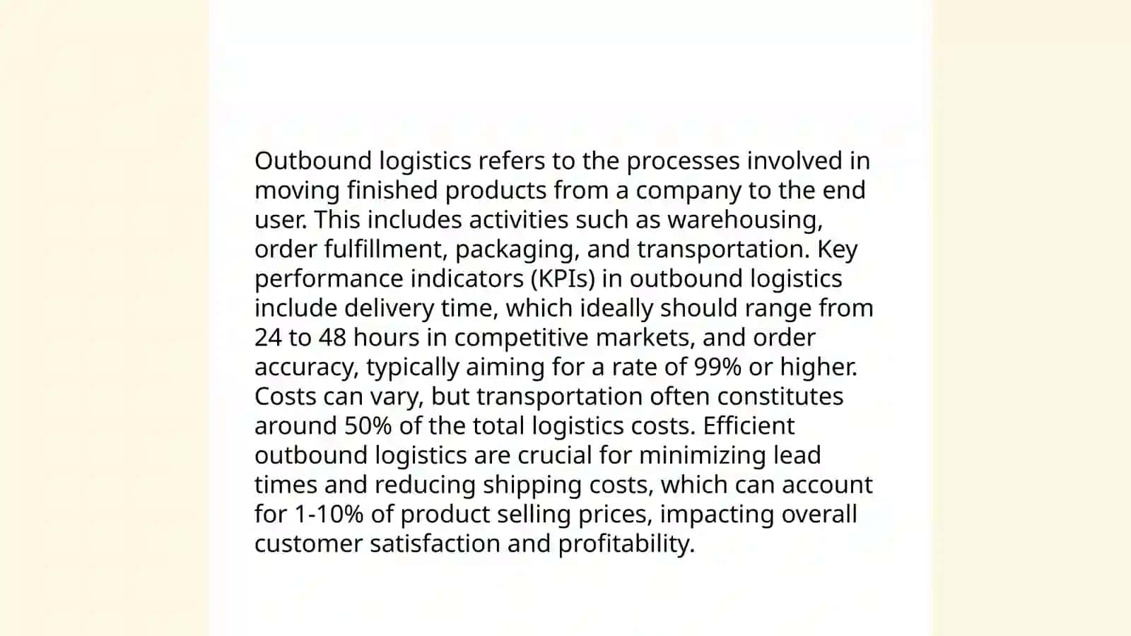 Types of logistics 4