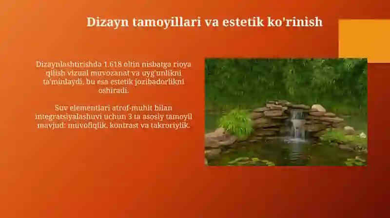 Manzaraliy favvora va suv havzalari 4