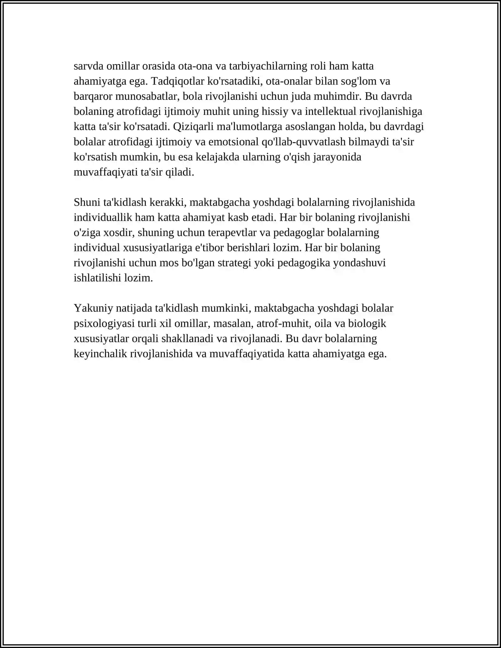 MAKTABGACHA YOSHIDAGI BOLALAR TA’LIM-TARBIYASI 4
