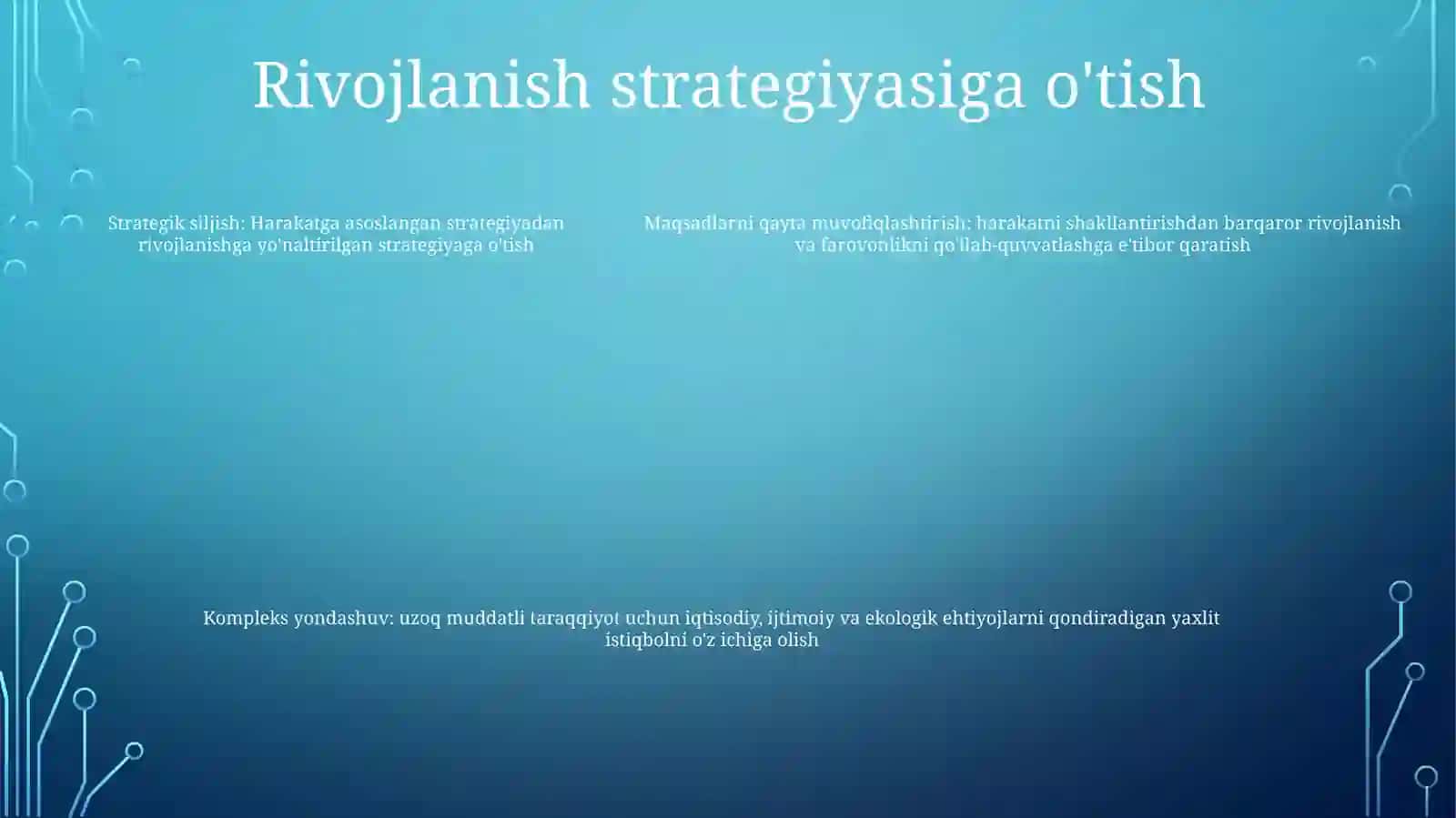 Harakatlar Strategiyasidan - Taraqqiyot Strategiyasi 4