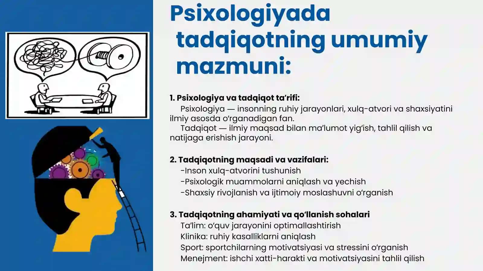 Hozirgi zamon psixologiyasi daryolaridan tadqiqot metodlari 4
