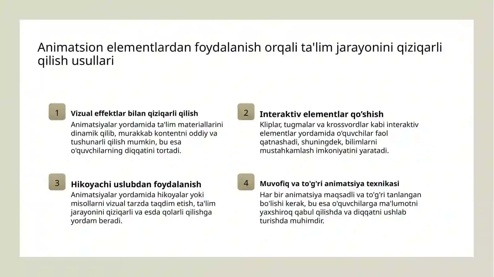 Animatsion Dars Taqdimotlari Yaratish Metodikasi 4