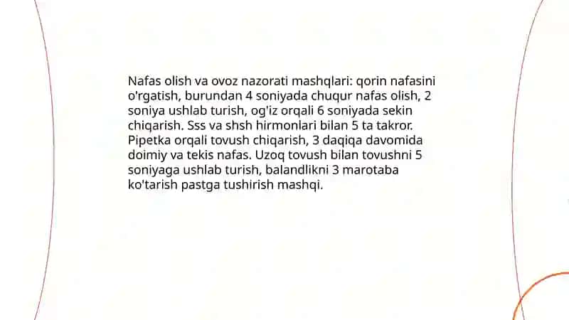 Lirik asarlarni ifodali o'qishga kirish darslari 4