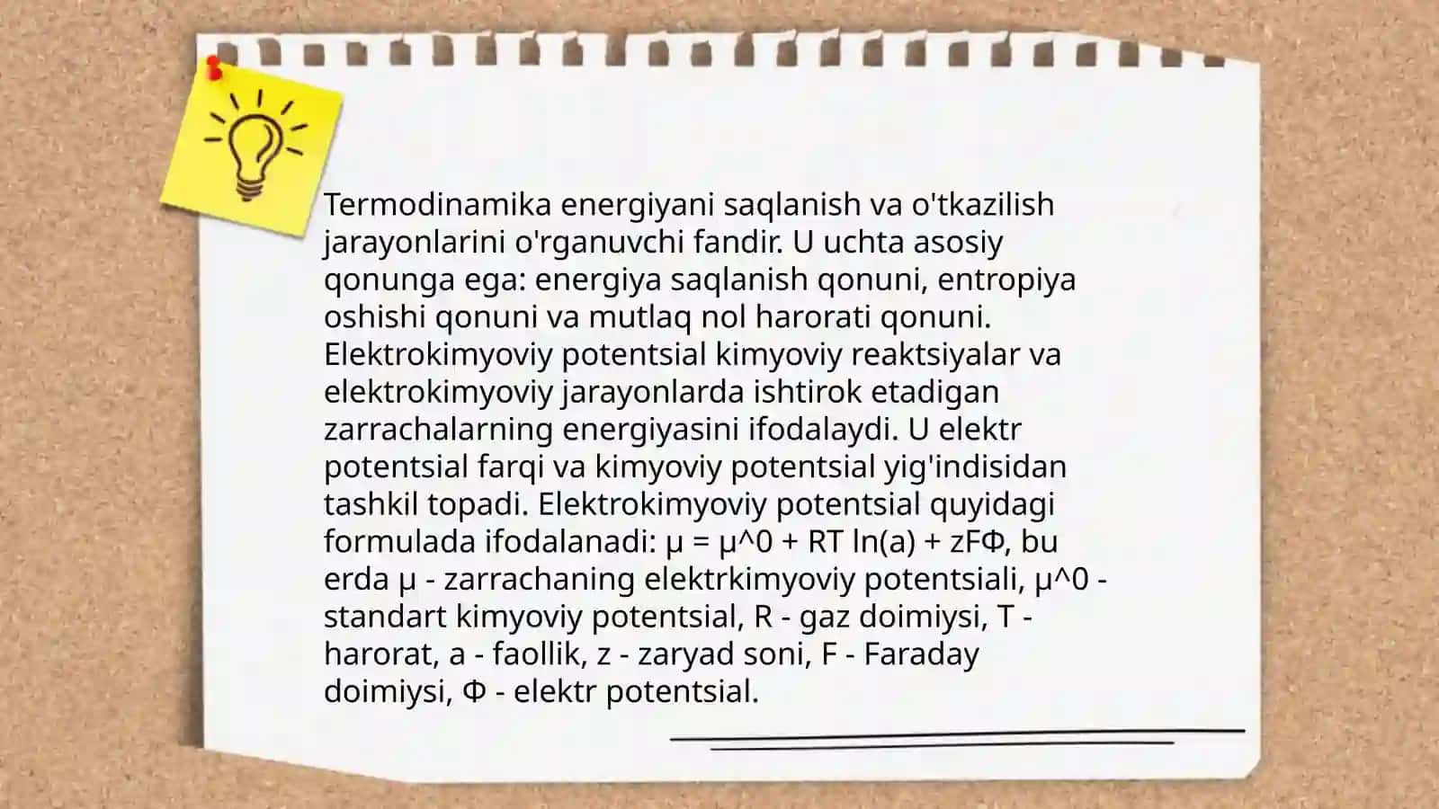 Elektrokimyoviy jarayonlar termodinamikasi 4