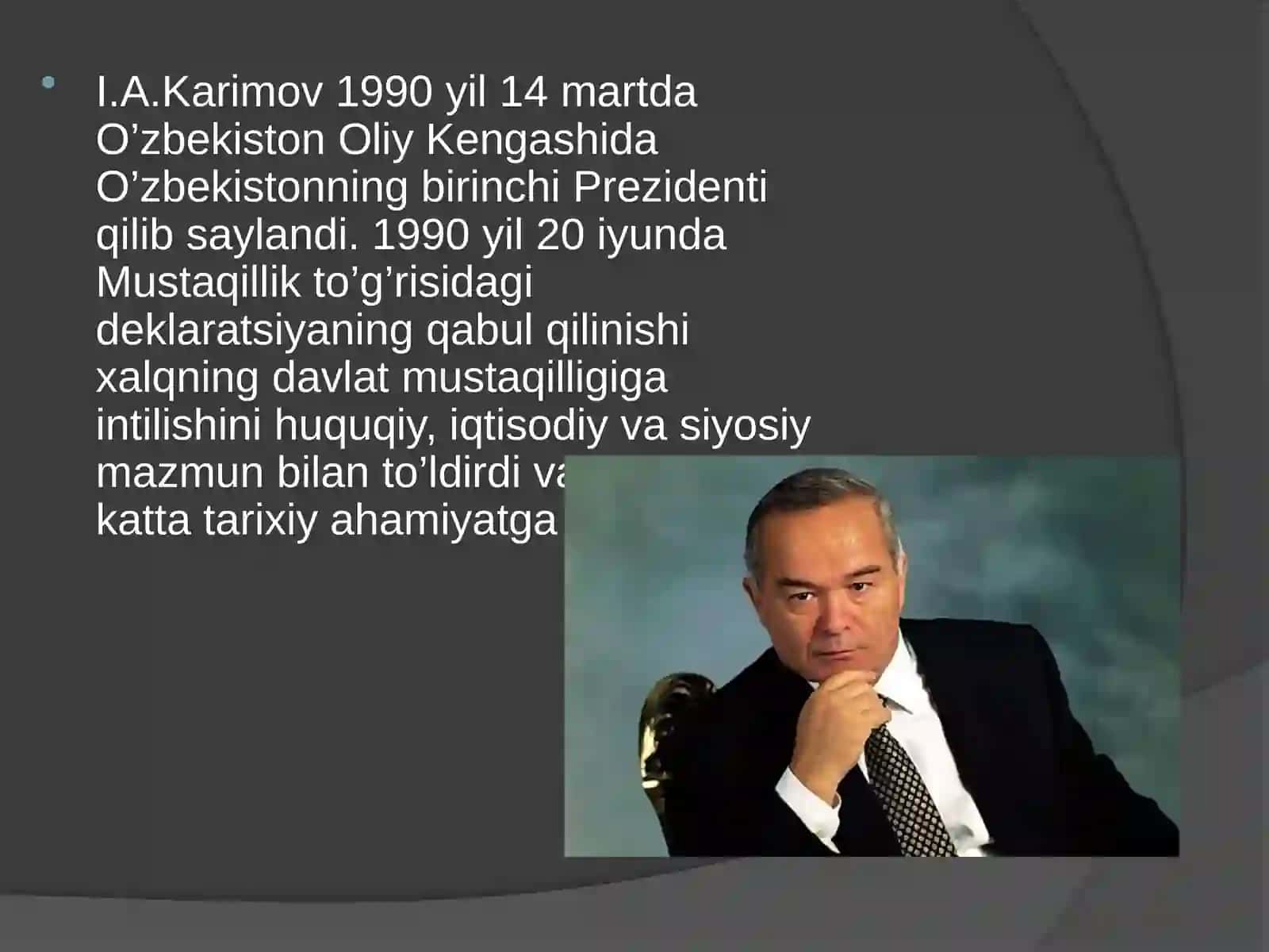 Mustaqil O‘zbekiston Respublikasining Tashkil Topishi va Tarixiy Ahamiyati 4