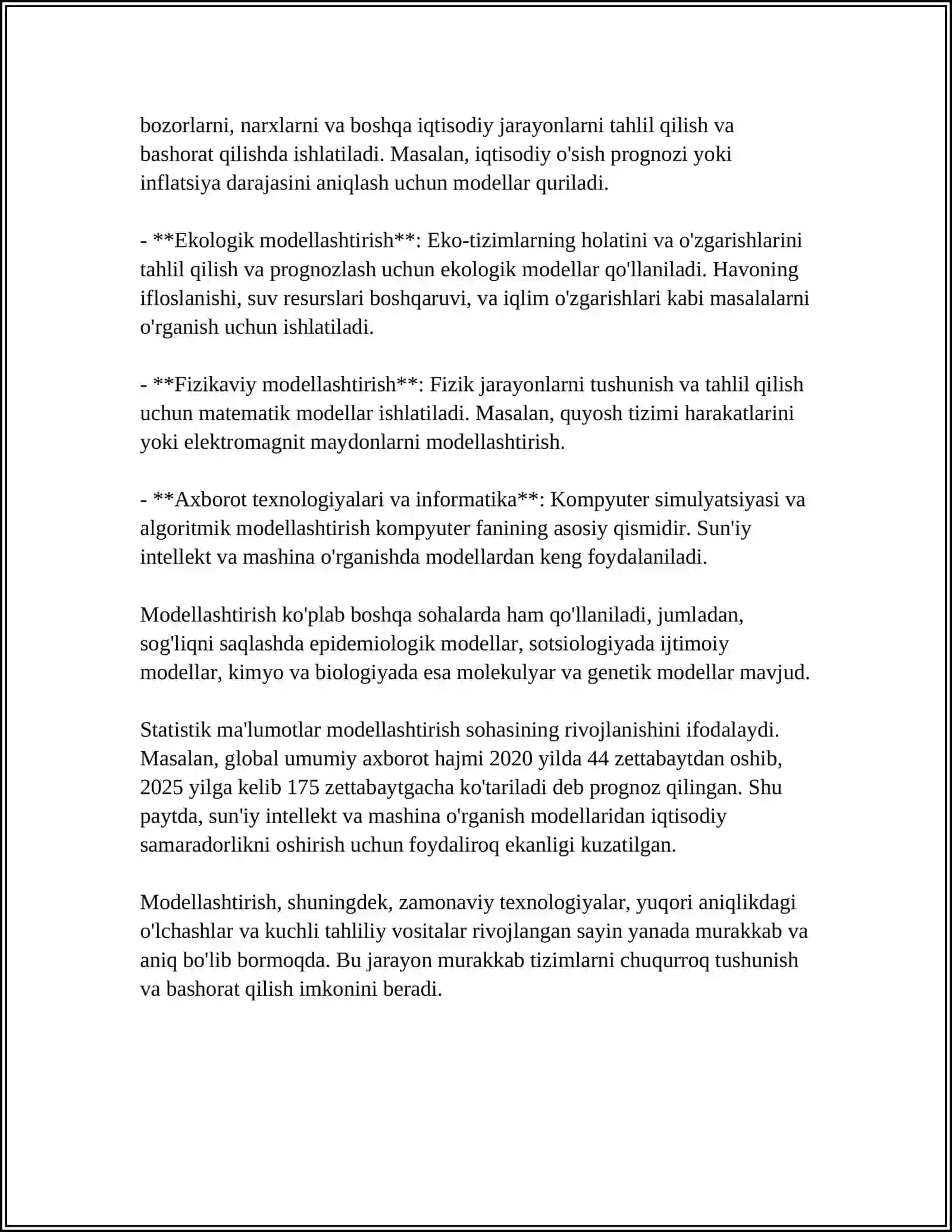 MODELLASHTIRISH TURLARI 4