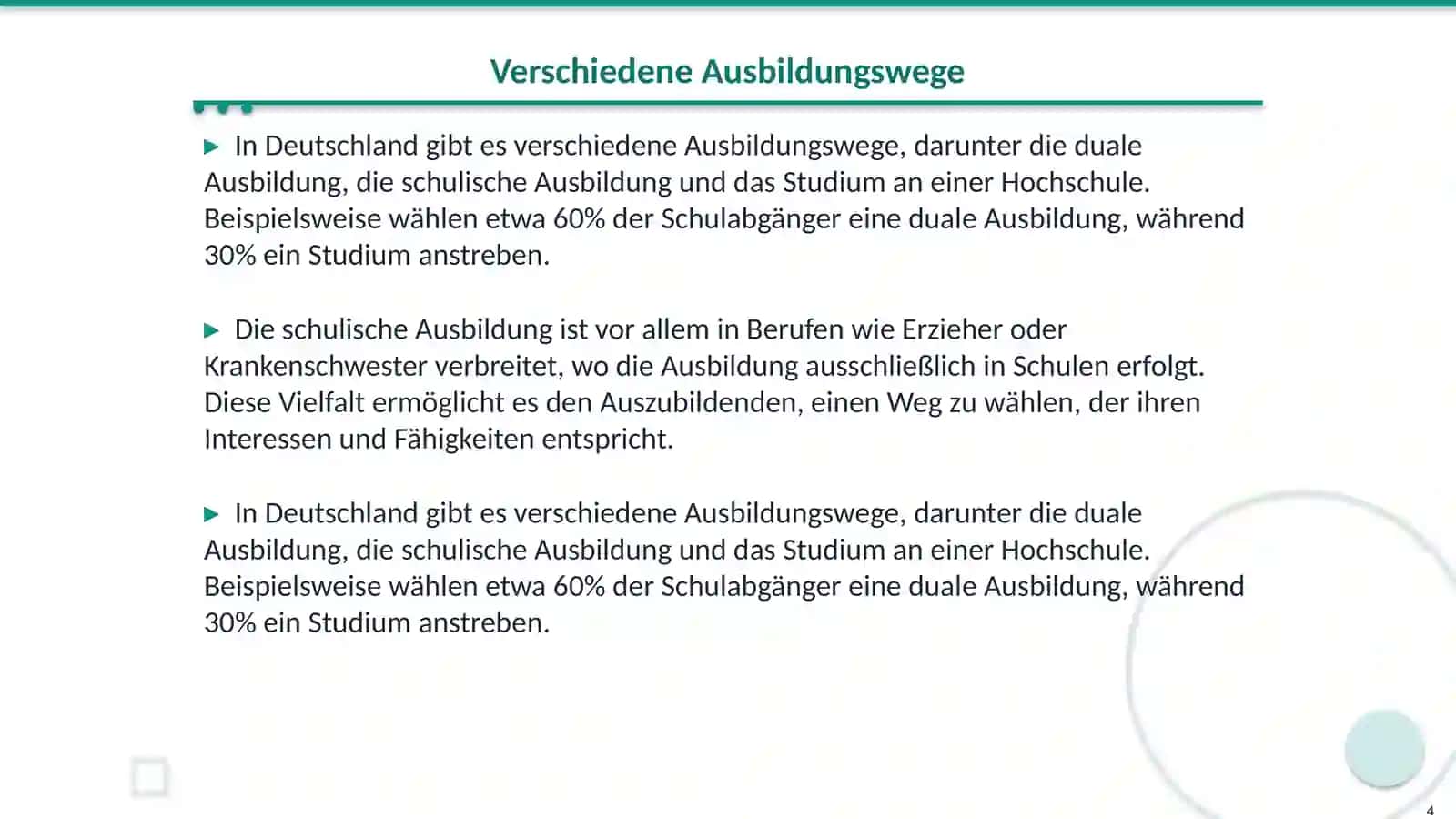 Ausbildung und Beruf 4