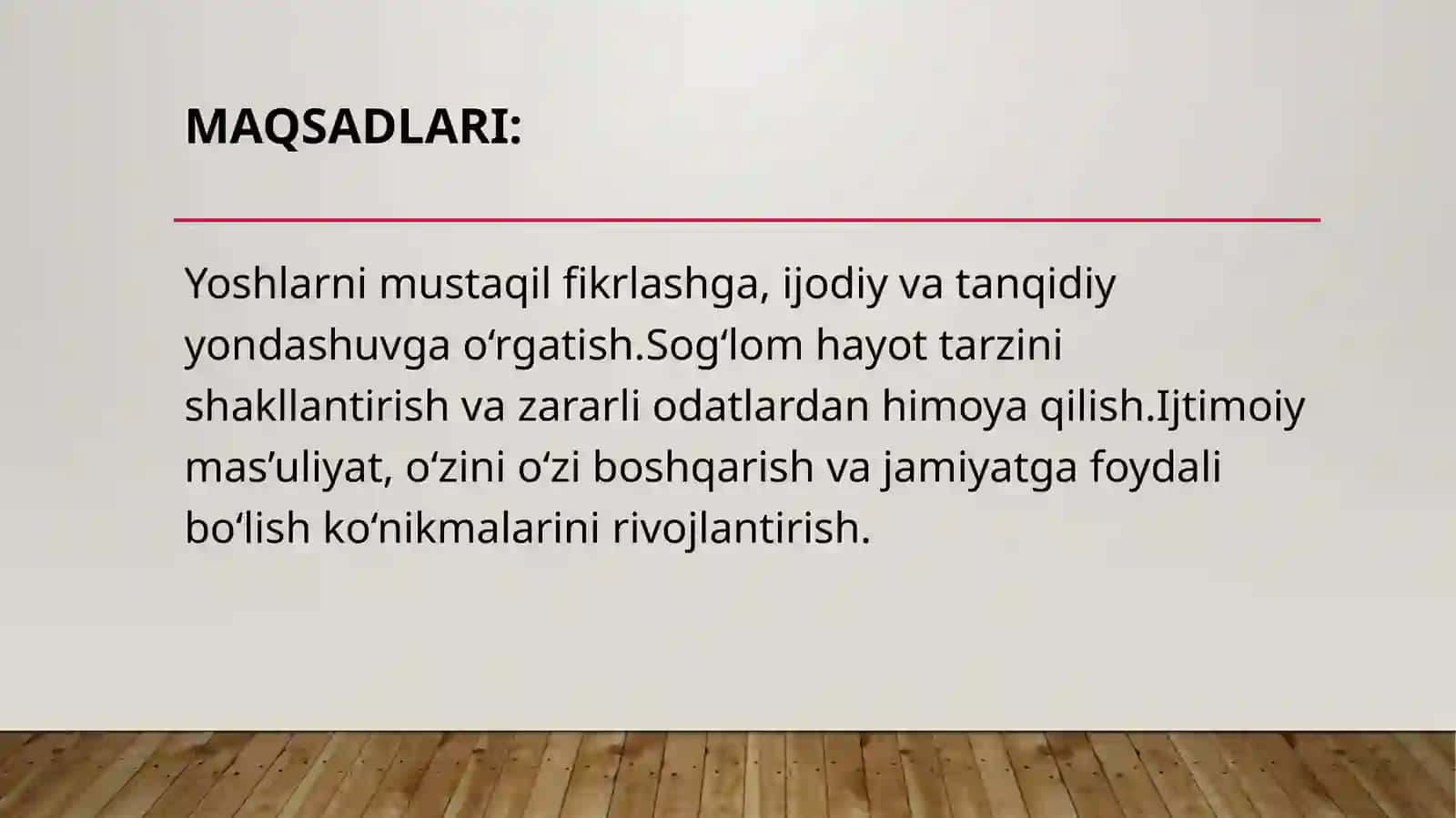 YOSHLAR TARBIYASI 4