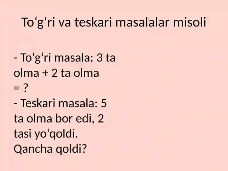Fan: Matematika va uni o‘qitish metodikasi II 4