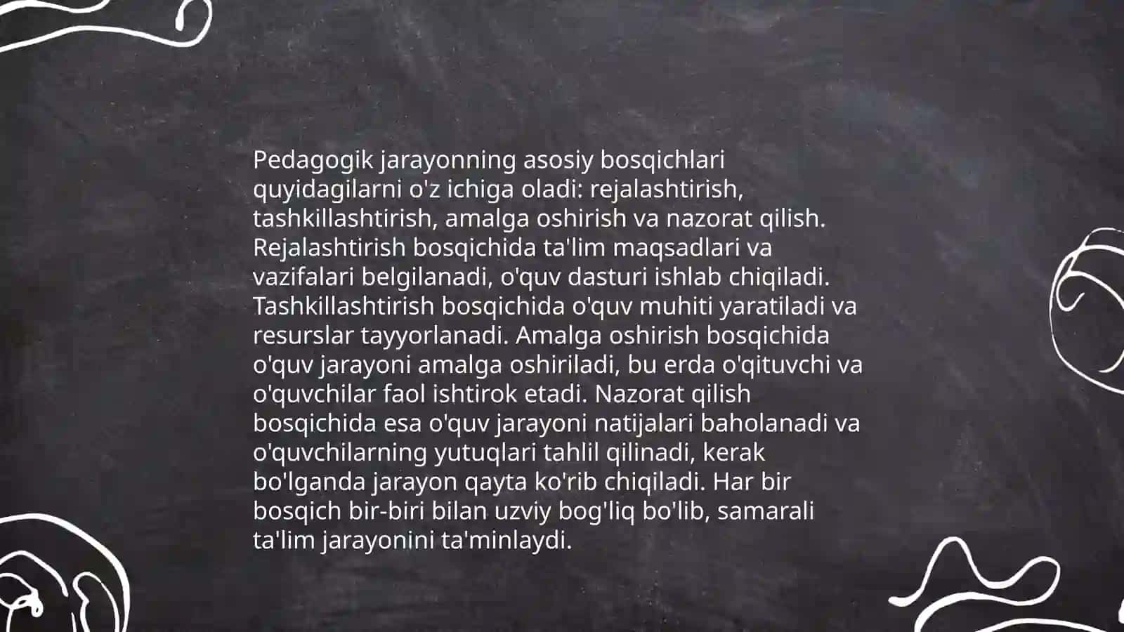 Yaxlit pedagogik jarayon va uning etaplari 4