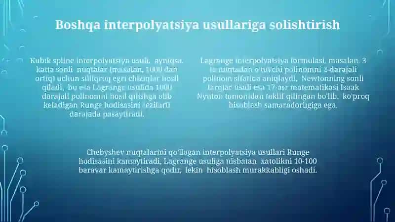 Lagrange Interpolatsiya Formulasi 4