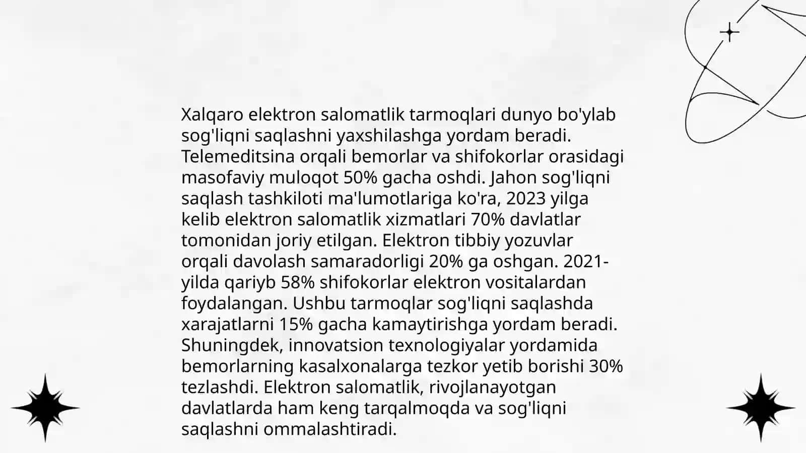 Elektron salomatlik tushunchalari 4