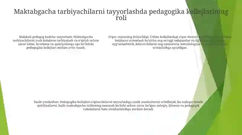 Pedagogik Kollejlarning Dolzarb Vazifalari 4