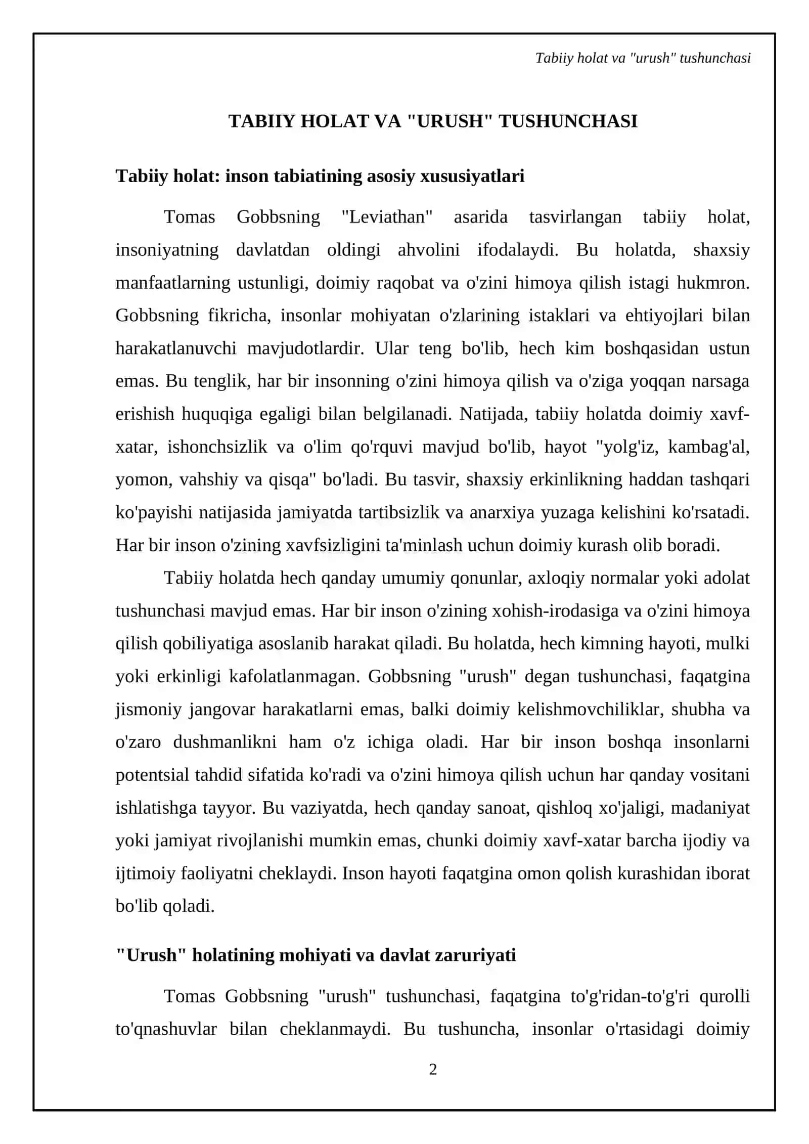 T. Gobbs talimotida davlatning mohiyati va maqsadi 4