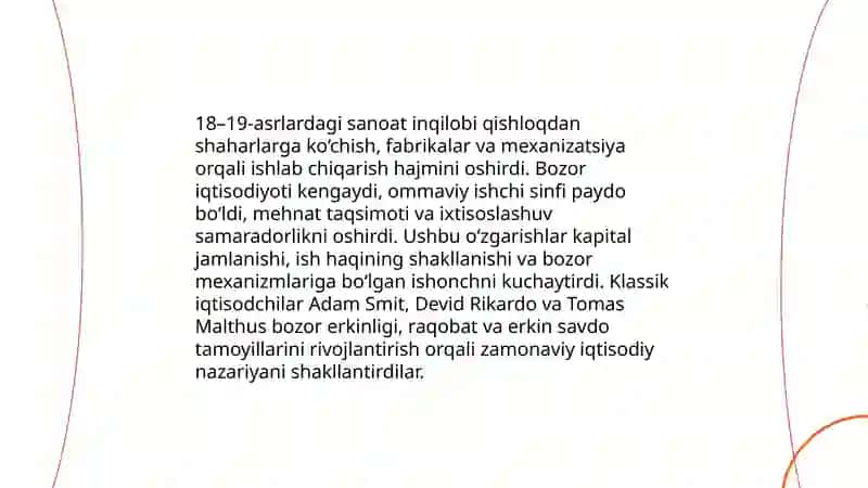 Klassik iqtisodiy maktab paydo bo'lishining tarixiy shart-sharoitlari va uning tavsifi 4