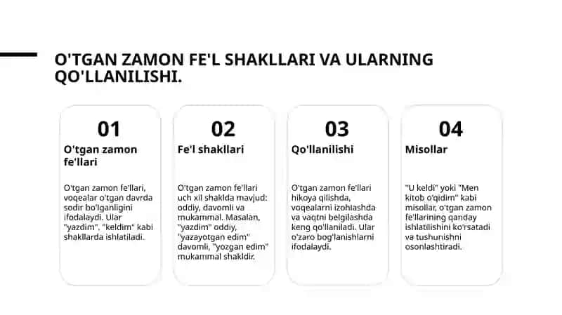 O'tgan zamon va uning tuzilishi 4