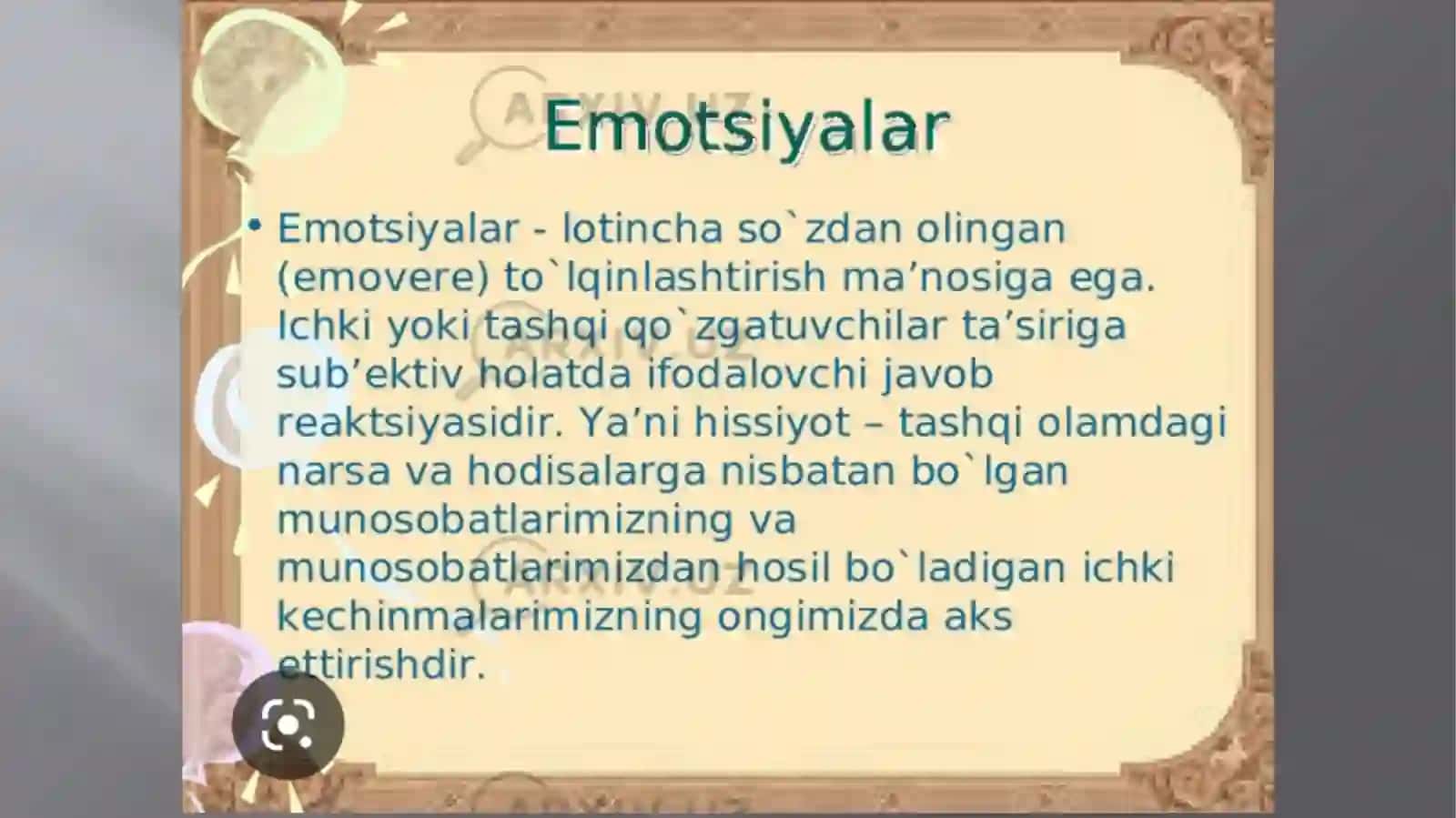 EMOTSIONAL HOLATLARI.EMOTSIONALREAKSIYALARNING NEYROFIZIOLOGIK BIOXIMIK ASOSLARI 4