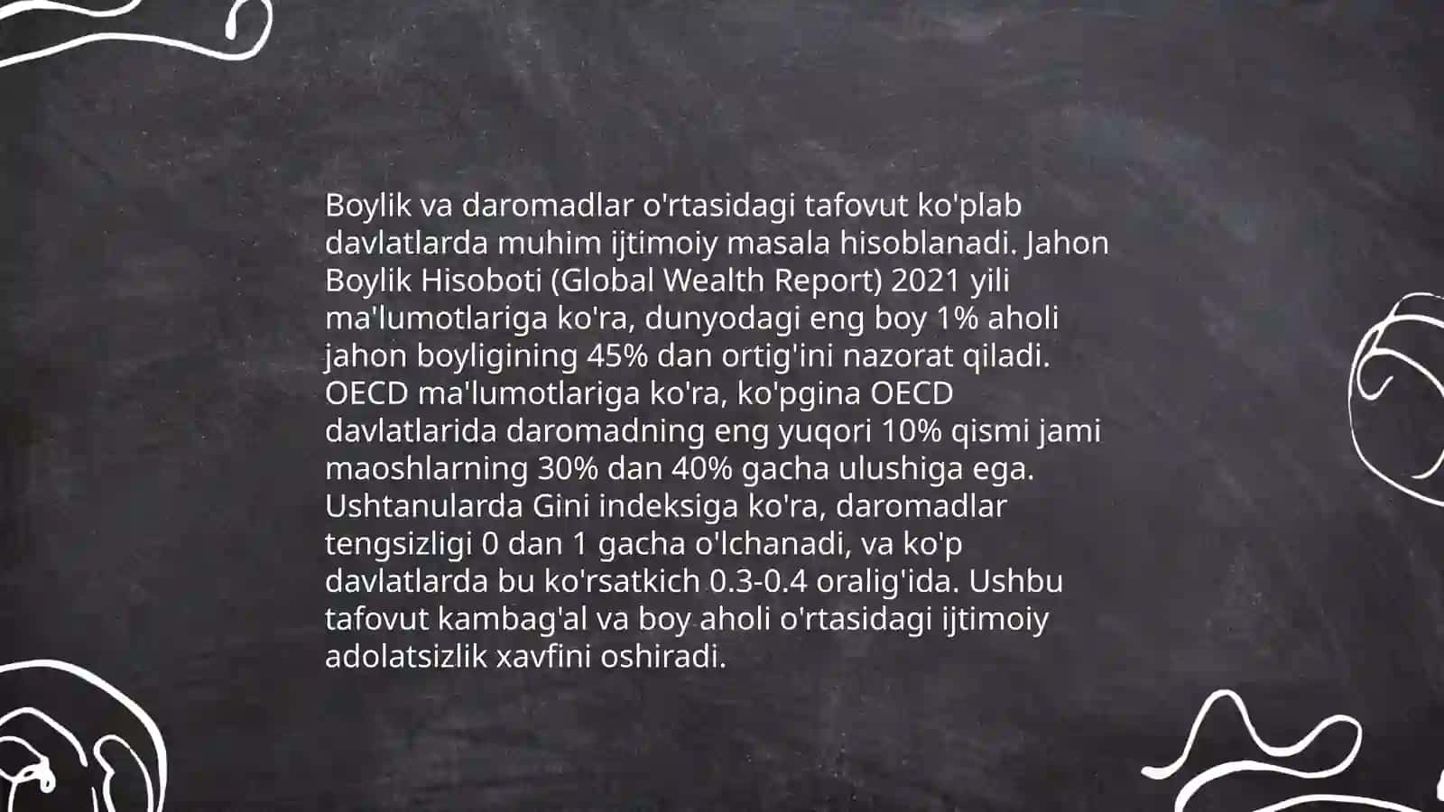 Daromadlarning taqsimlanishi, tengsizlik va qashshoqlik 4