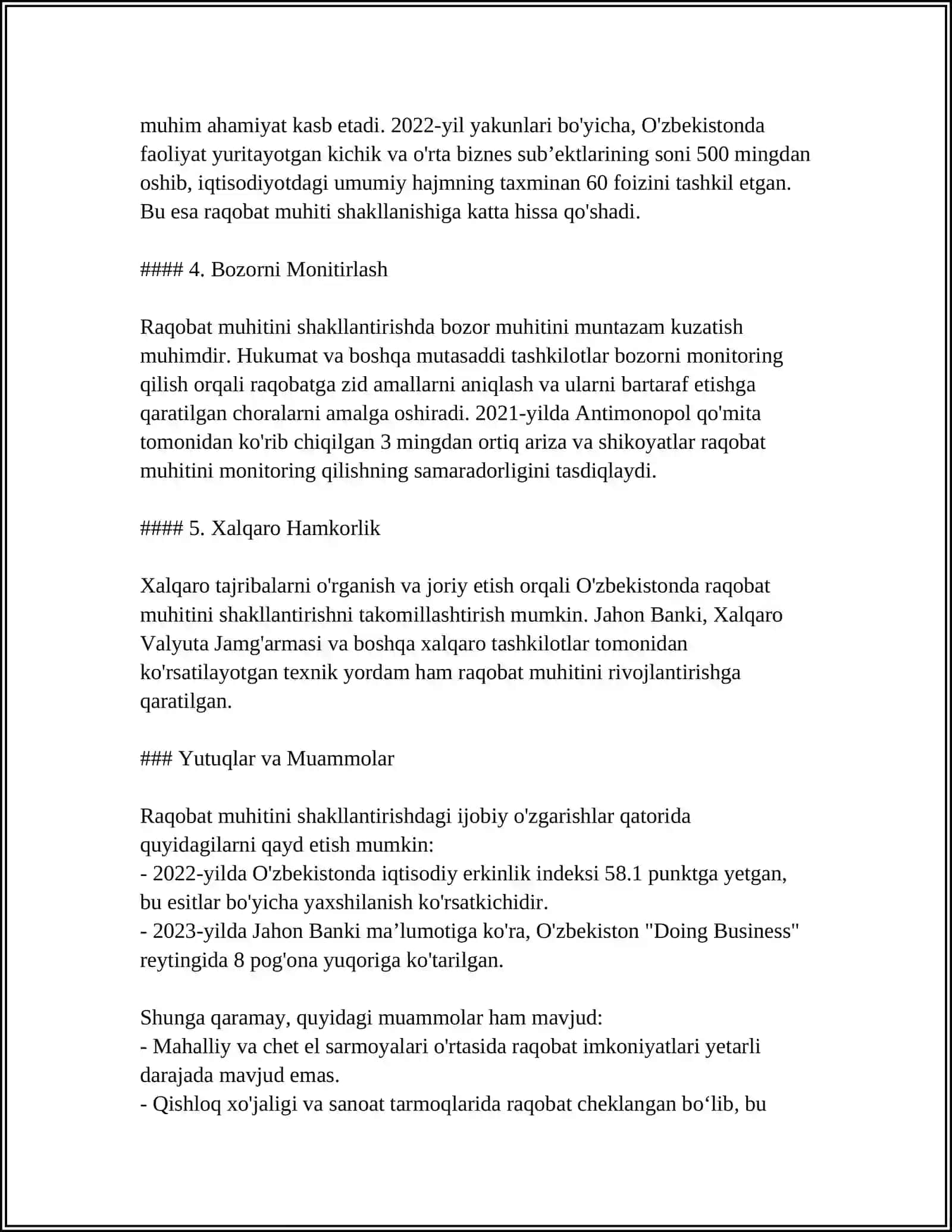 O'ZBEKISTONDA MILLIY BOZORNI SHAKLLANTIRISH VAZIFALARI 4