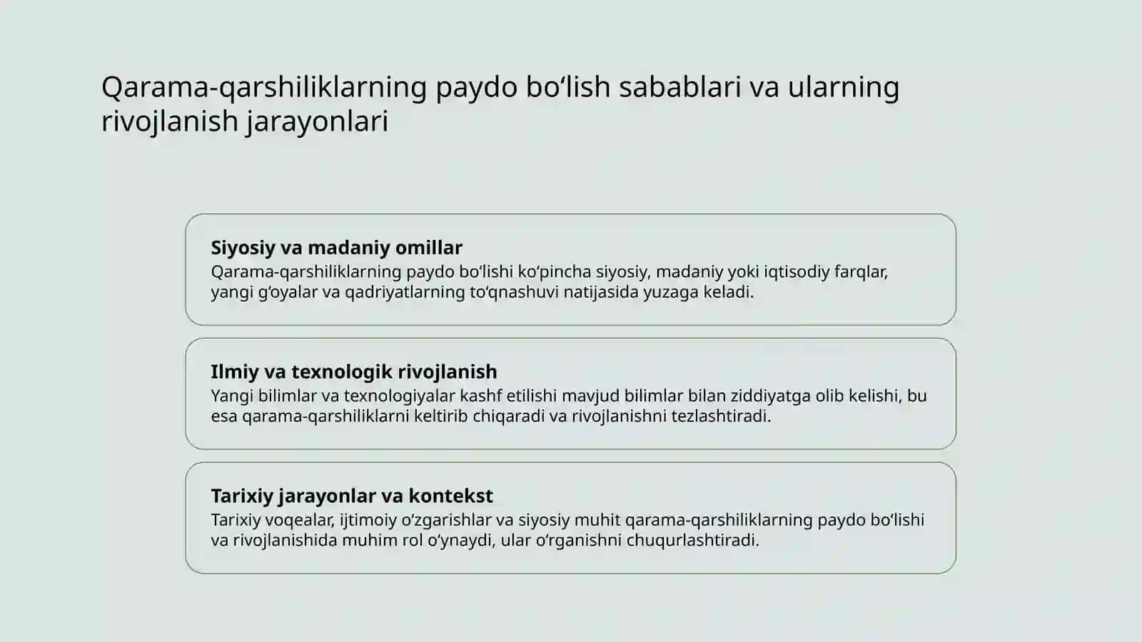 Bilimdagi qarama-qarshiliklar va ularning yechimi 4