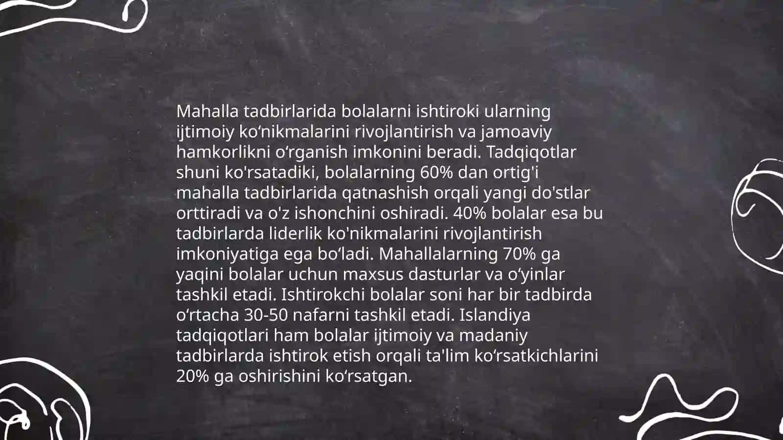 Bolalar tarbiyasida MTT oila mahalla bilan hamkorlikda olib boriladigan ishlar 4