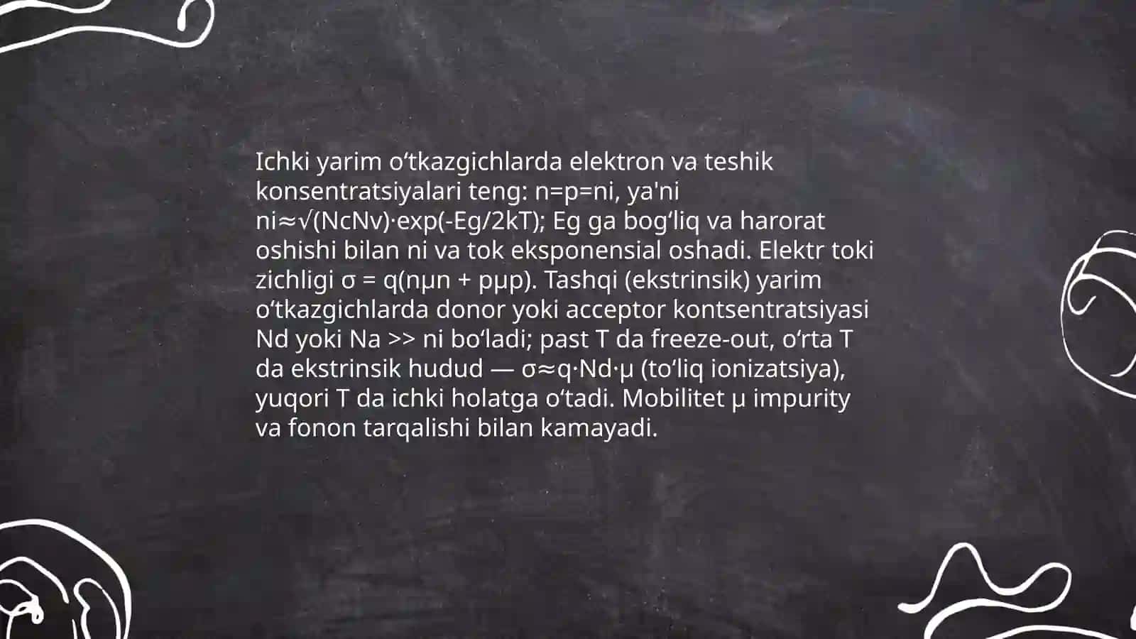 Yarim o‘tkazgichlarda elektr toki va ularning xususiyatlari 4