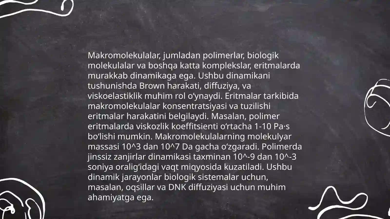 Yuqori molekulyar birikmalar eritmalarining xossalari 4