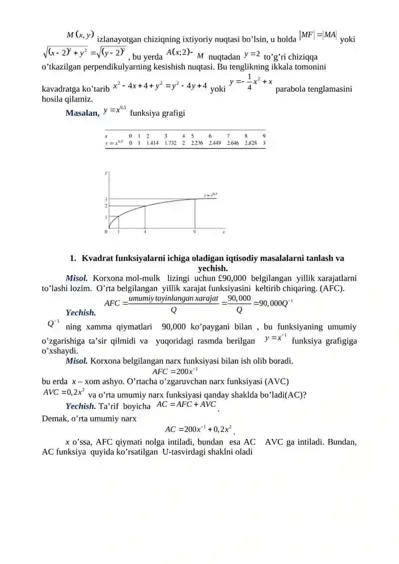 TEKISLIKDA IKKINCHI TARTIBLI EGRI CHIZIQLAR 4