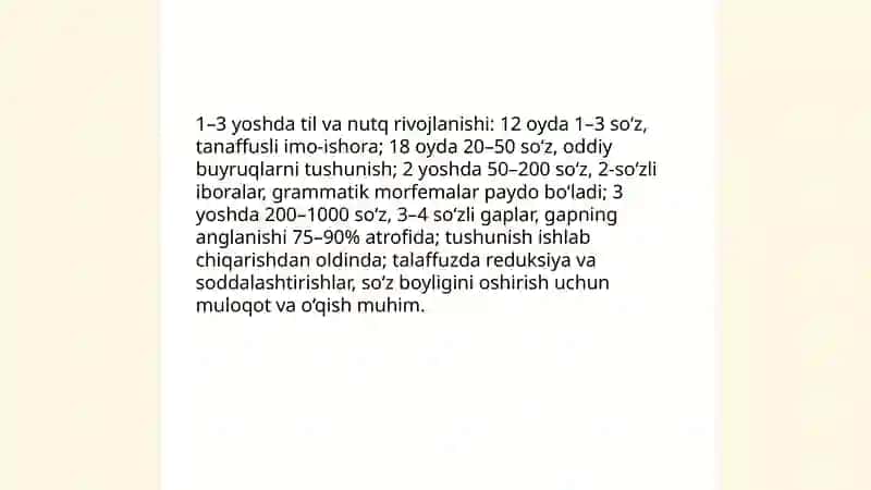 1-3 yosh psihik rivojlanish xususiyatlari 4
