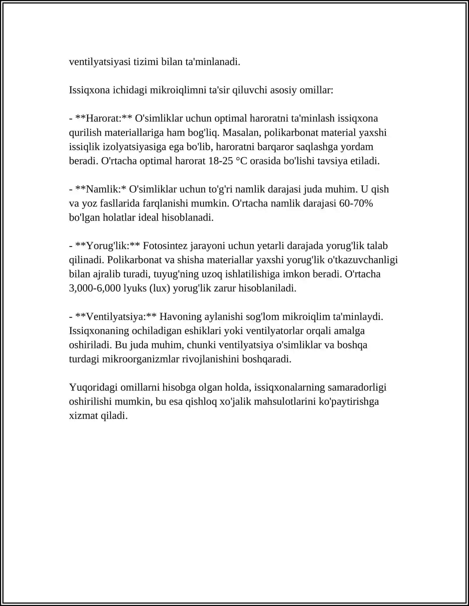 ISSIQXONALARDA MIKROIQLIM SHAROITLARNI YARATISH VA FOYDALANISH USULLARI 4