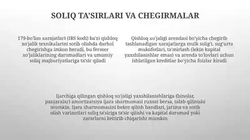 Qishloq xo'jaligi ijara xaqi va renta 4