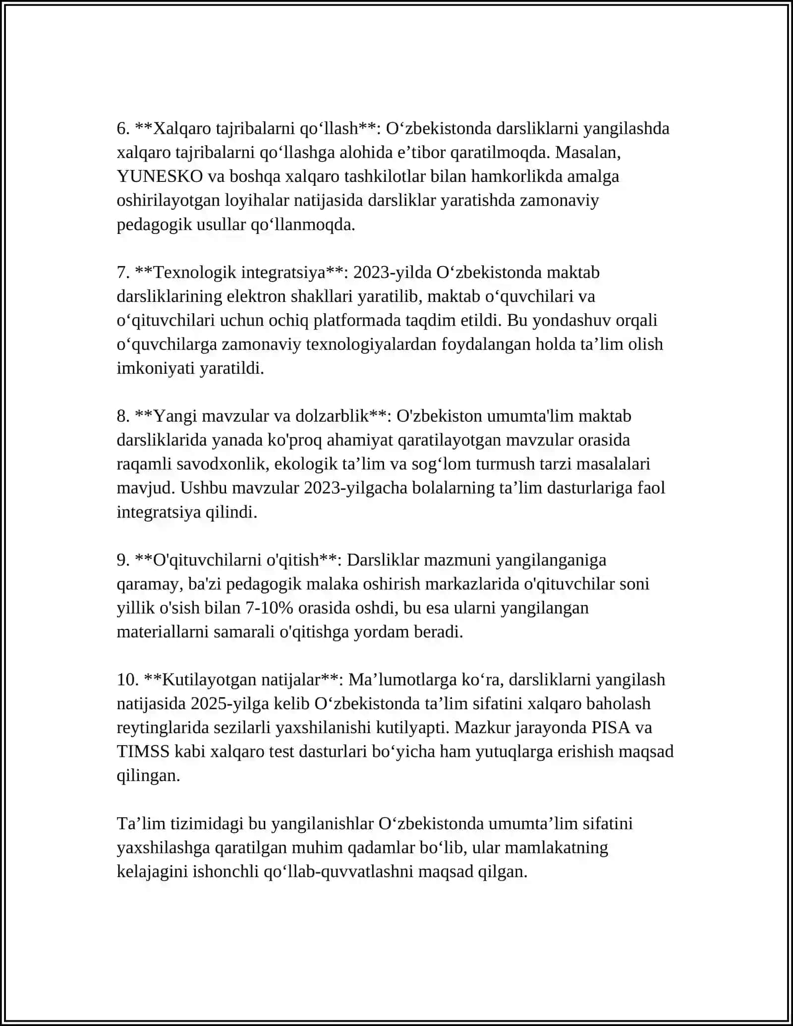 UMUMTA'LIM MAKTABLARI UKUVCHILARINI DARSLIK BILAN TA'MINLASH TISHIMINI TAKOMILLASHTIRISH 4