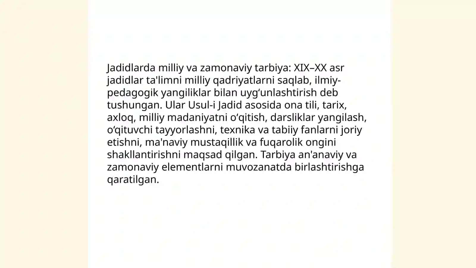 Jaydlarning tarbiya haqidagi qarashlari 4