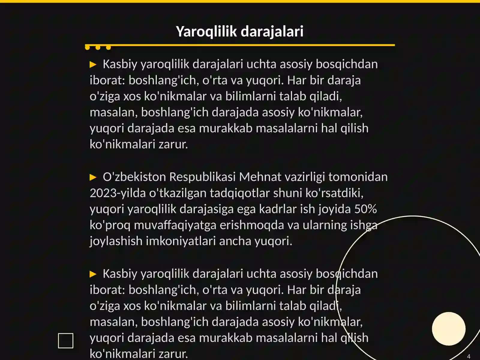 Kasbiy yaroqlilik 4