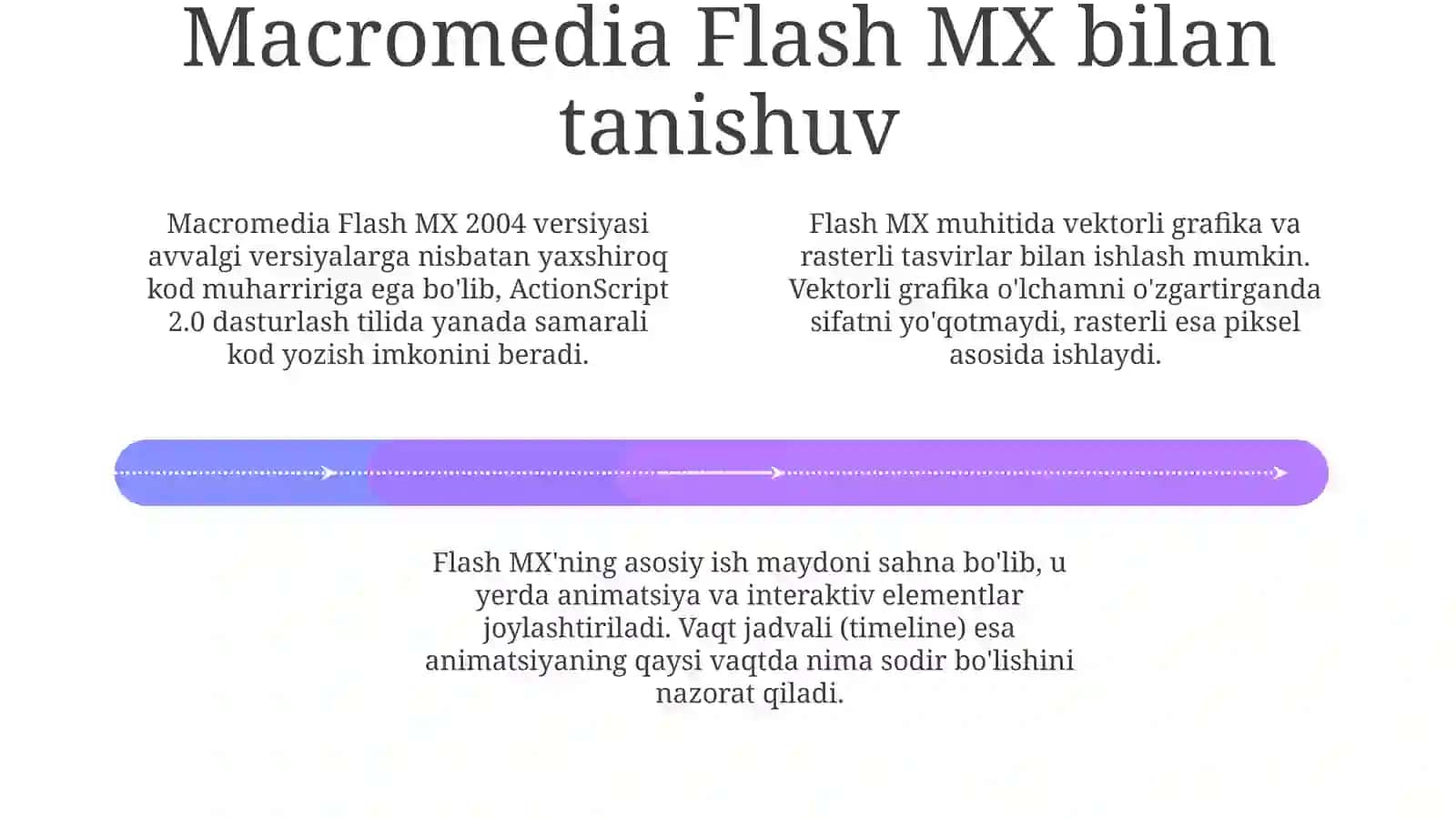 Macromedia Flash MX da fizik jarayonlar animatsiyasini yaratish 4