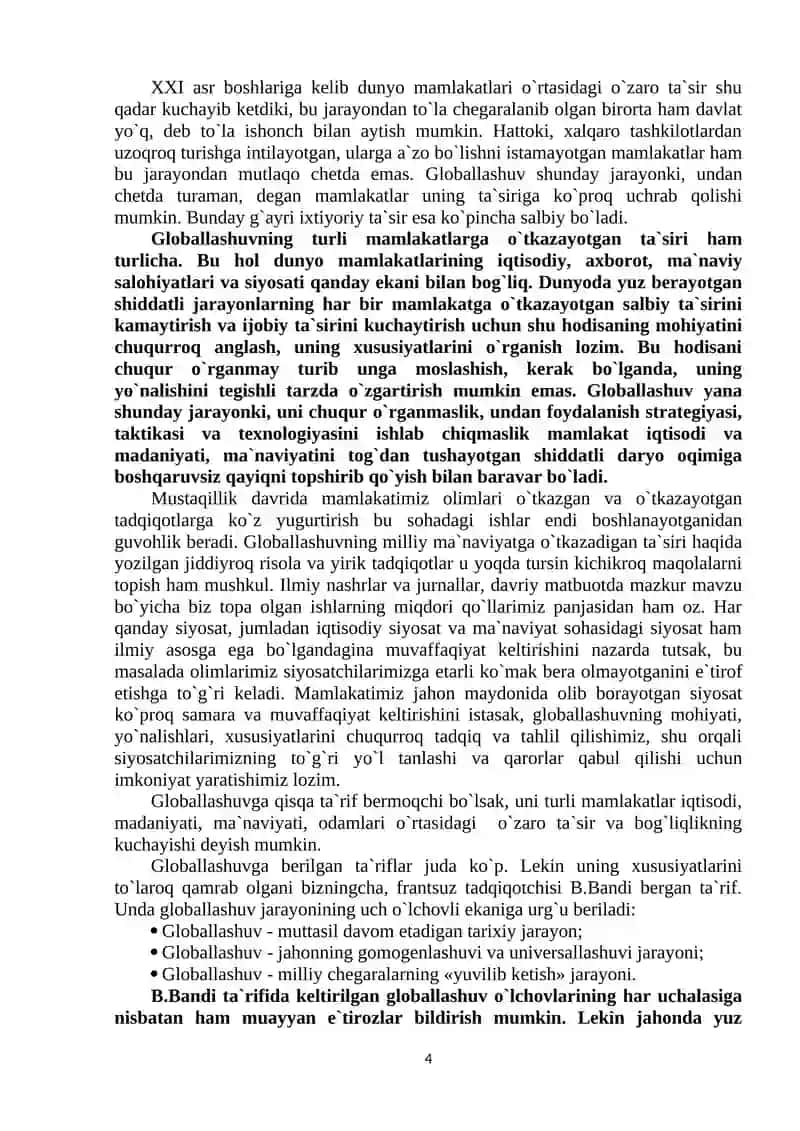 Globallashuv jarayonida mafkuraviy immunitetni shaklantirish vazifalari 4