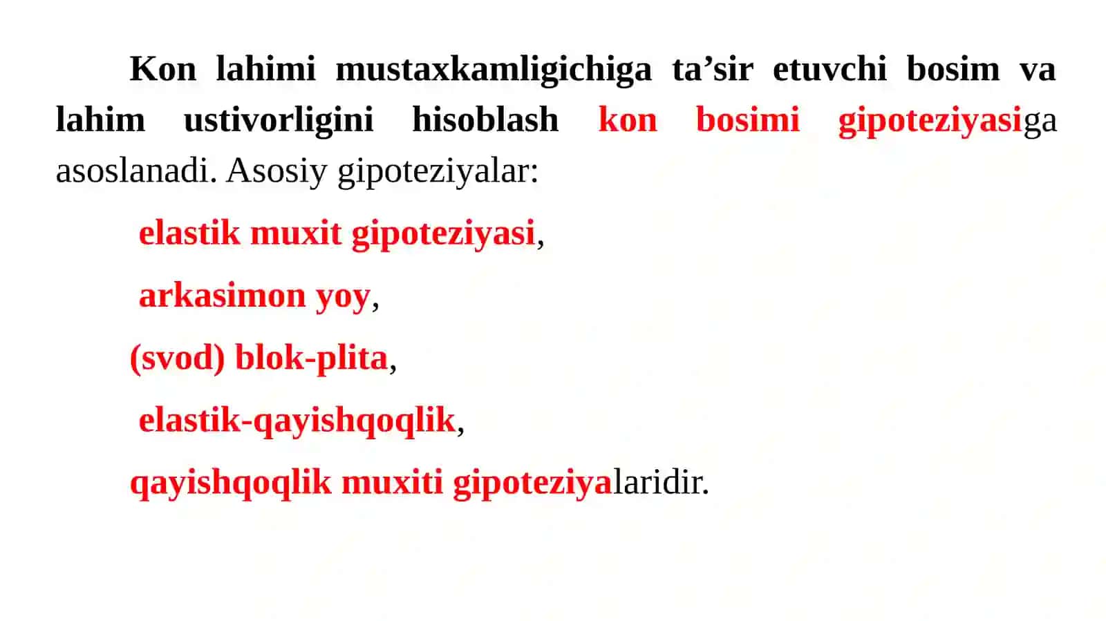 Ma’ruza-9.Kon lahimi atrofi(konturi)kuchlanganligi 4
