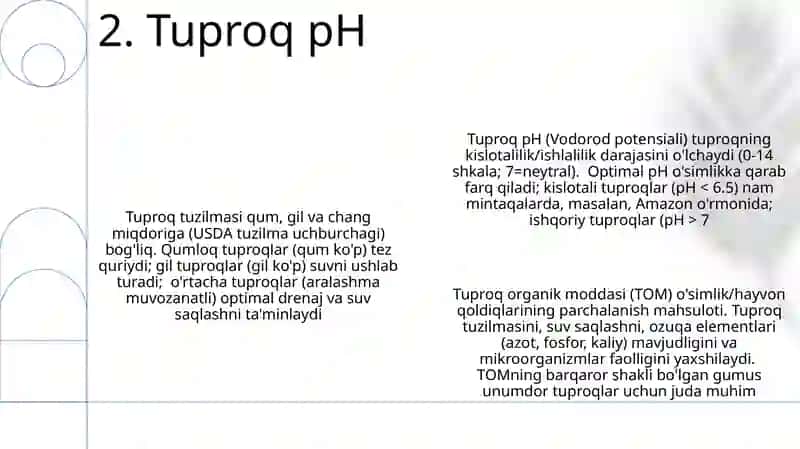 Tuproq va uning tabiiy xususiyatlari 4