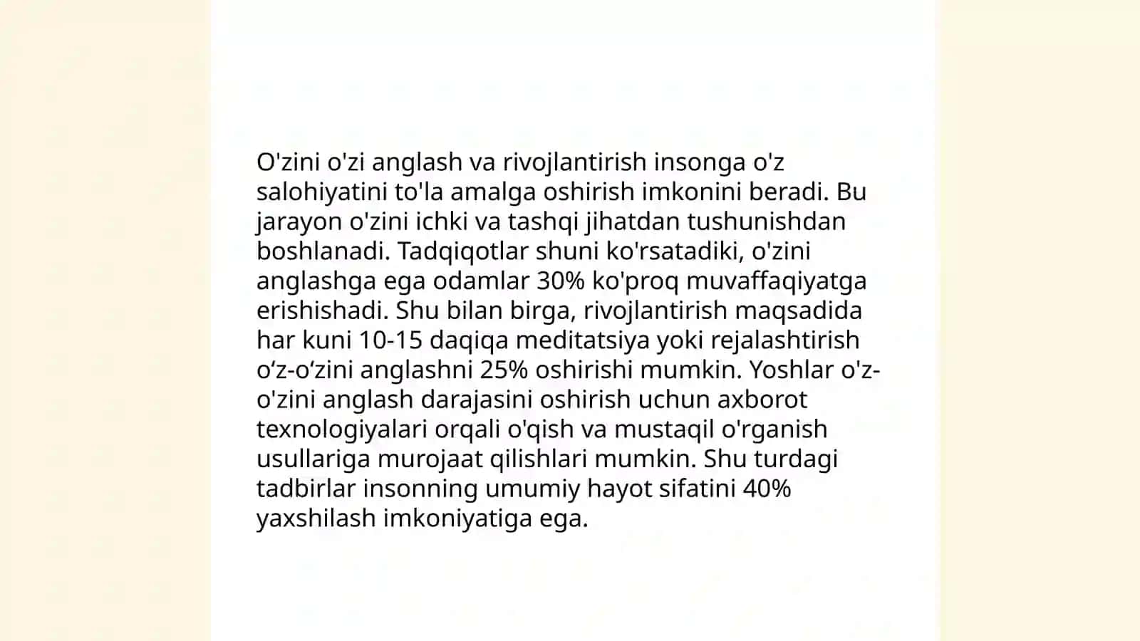 Pedagogik o'zini o'zi boshqarish psixologiyasi 4