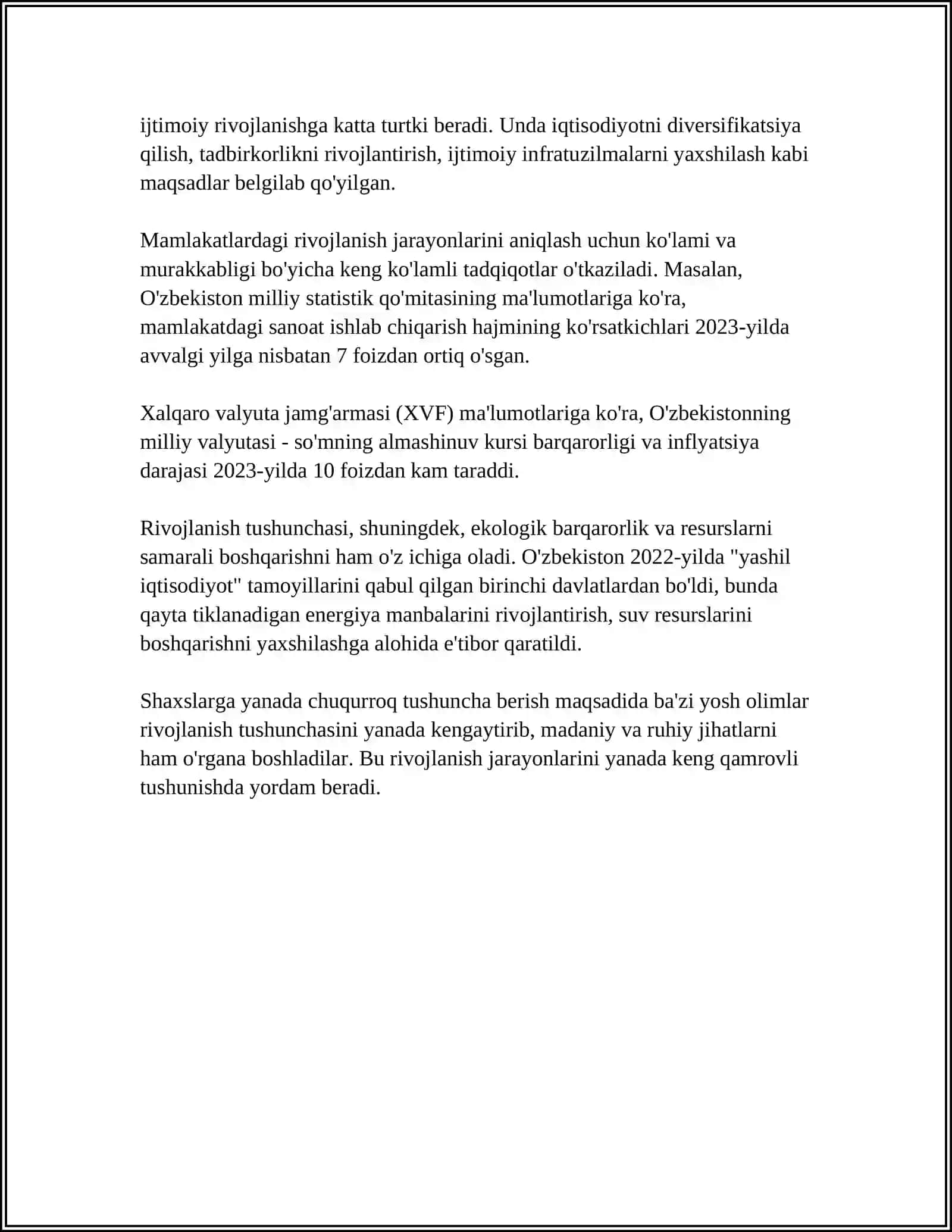 RIVOJLANISHNI UMUMIY QONUNLARI VA KATEGORIYALARI 4