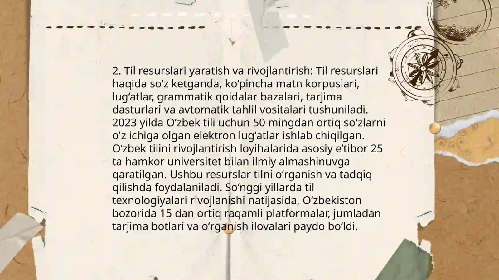 Kompyuter lingvistikasining asosiy yoʻnalishlaridagi tadqiqotlar tahlili 4