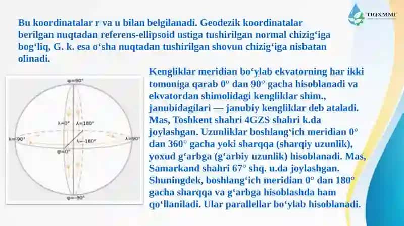 Geodeziyada Koordinatalar Sistema 4