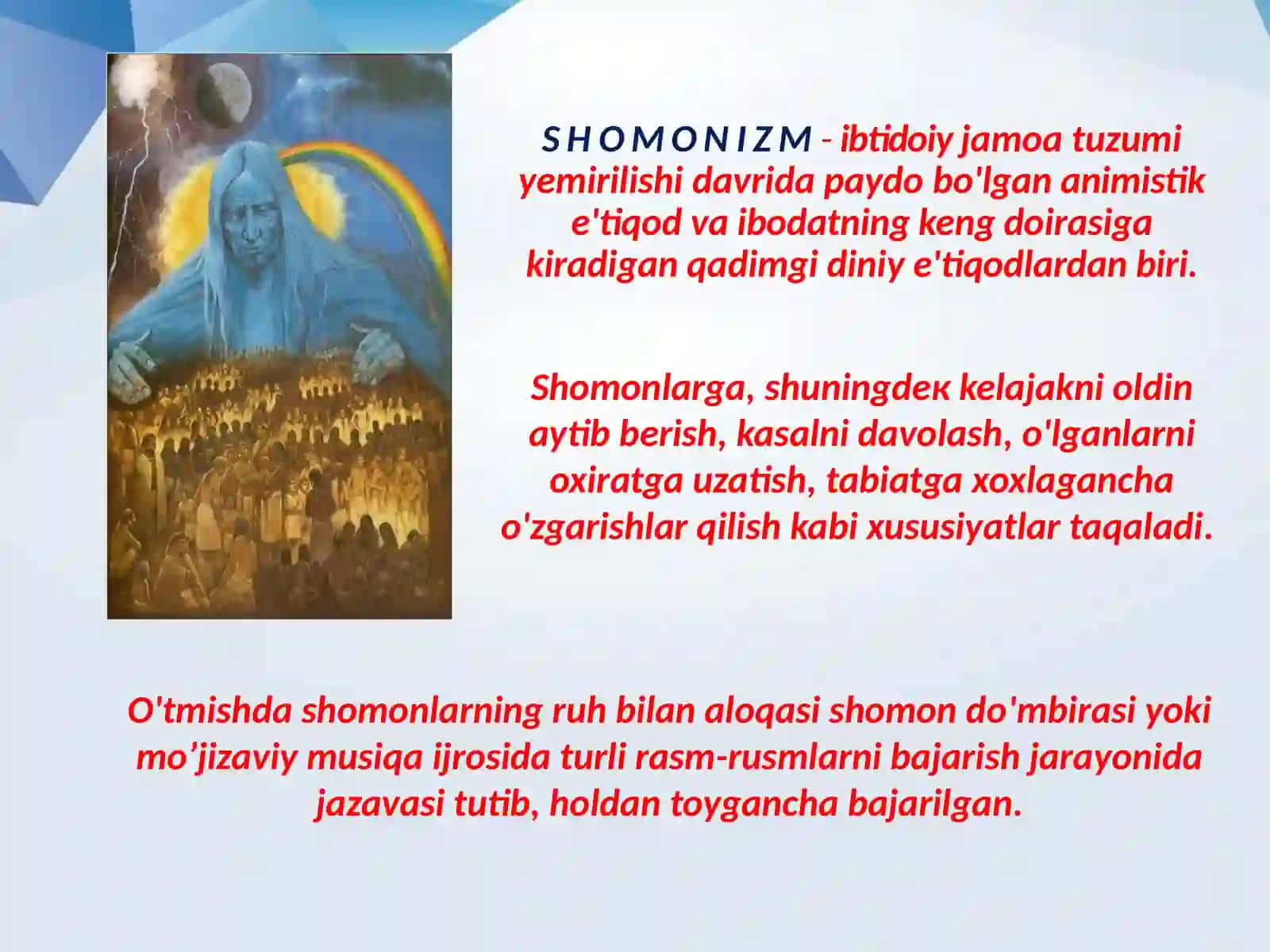 Markaziyva Õrta Osiyoda shomonlikning zamonaviykõrinishlari 4