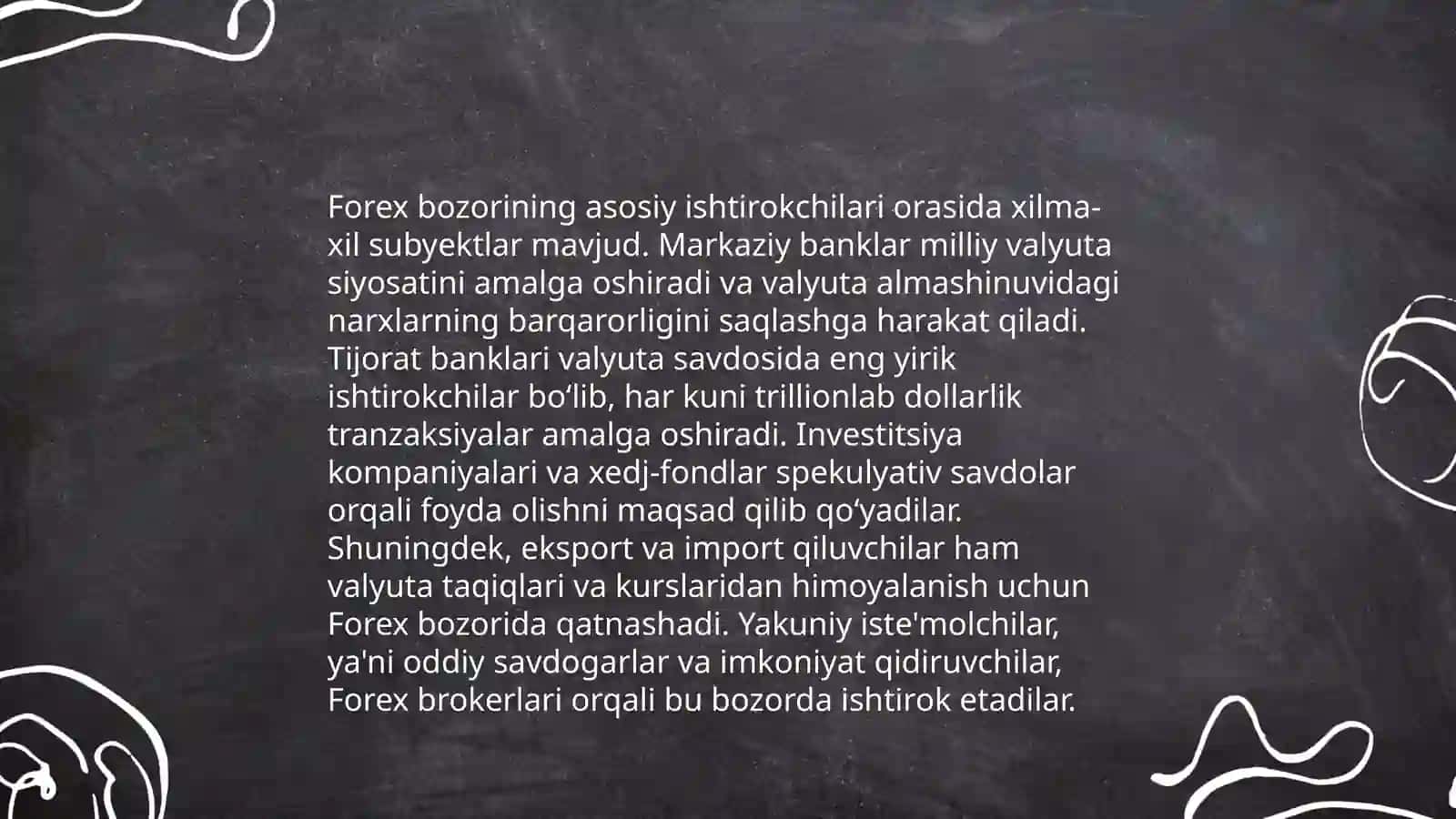 Xalqaro Forex bozori 4